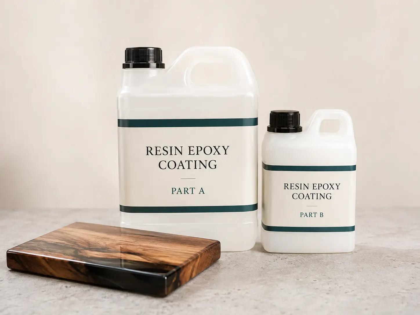 Resin Epoxy Coating Part A dan Part B untuk lapisan meja resin